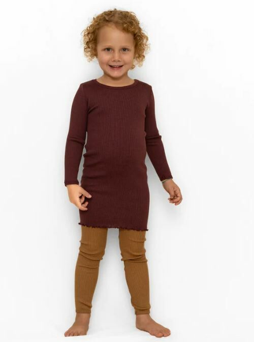 MINIMALISMA 絲綢羅紋長褲 Bieber -Bronze 褐