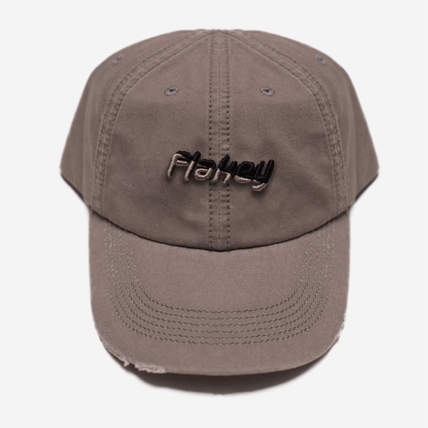 Flakey logo cap (灰)