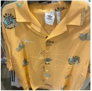 [S] ADIDAS RESORT SHIRT,ACID ORANGE, IT8178 [FINAL SALE] (SAD97)