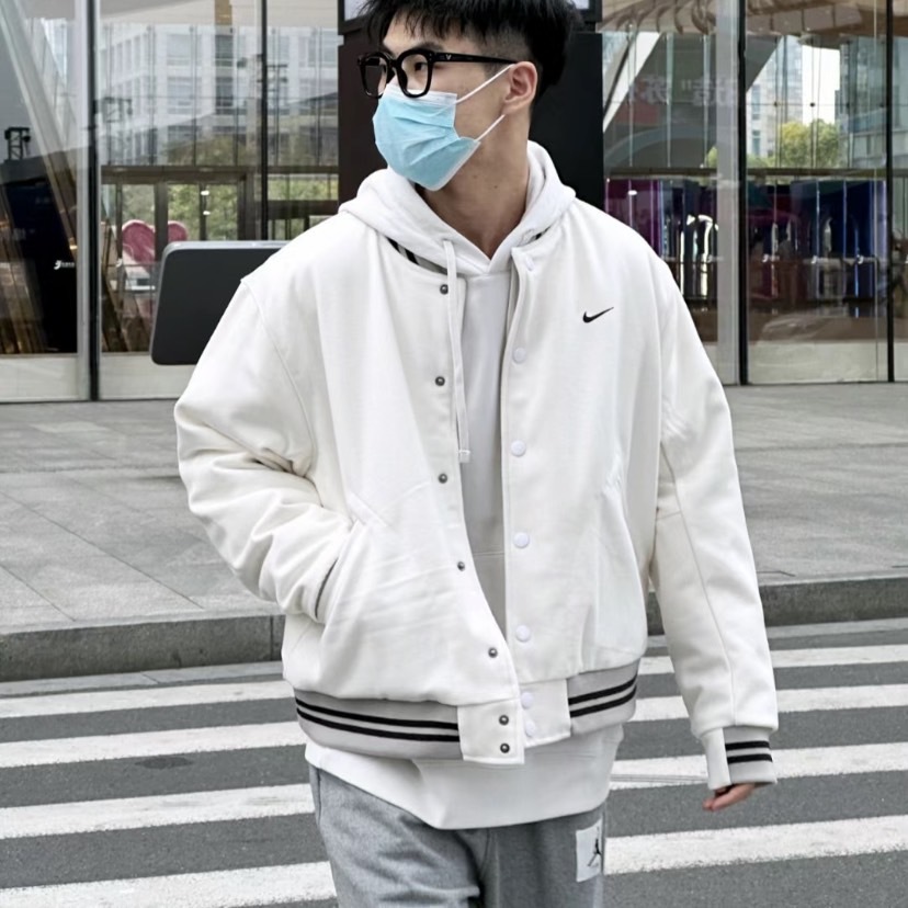 NIKE VARSITY JACKET  羊毛 刺繡 棒球外套 三色（DQ5011-010 / 030 / 341）