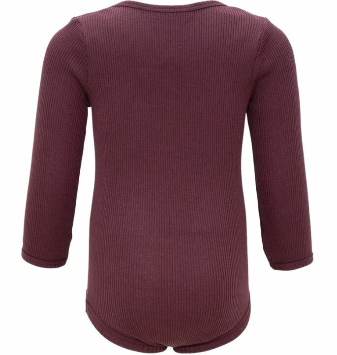 MINIMALISMA 絲綢羅紋包屁衣 Bono - Ruby Red寶石紅