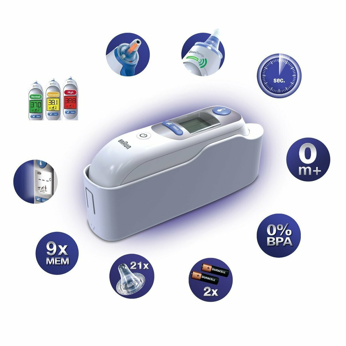 BRAUN百靈 紅外線兒童/嬰兒耳溫槍 ThermoScan 7 IRT6520 (白色)