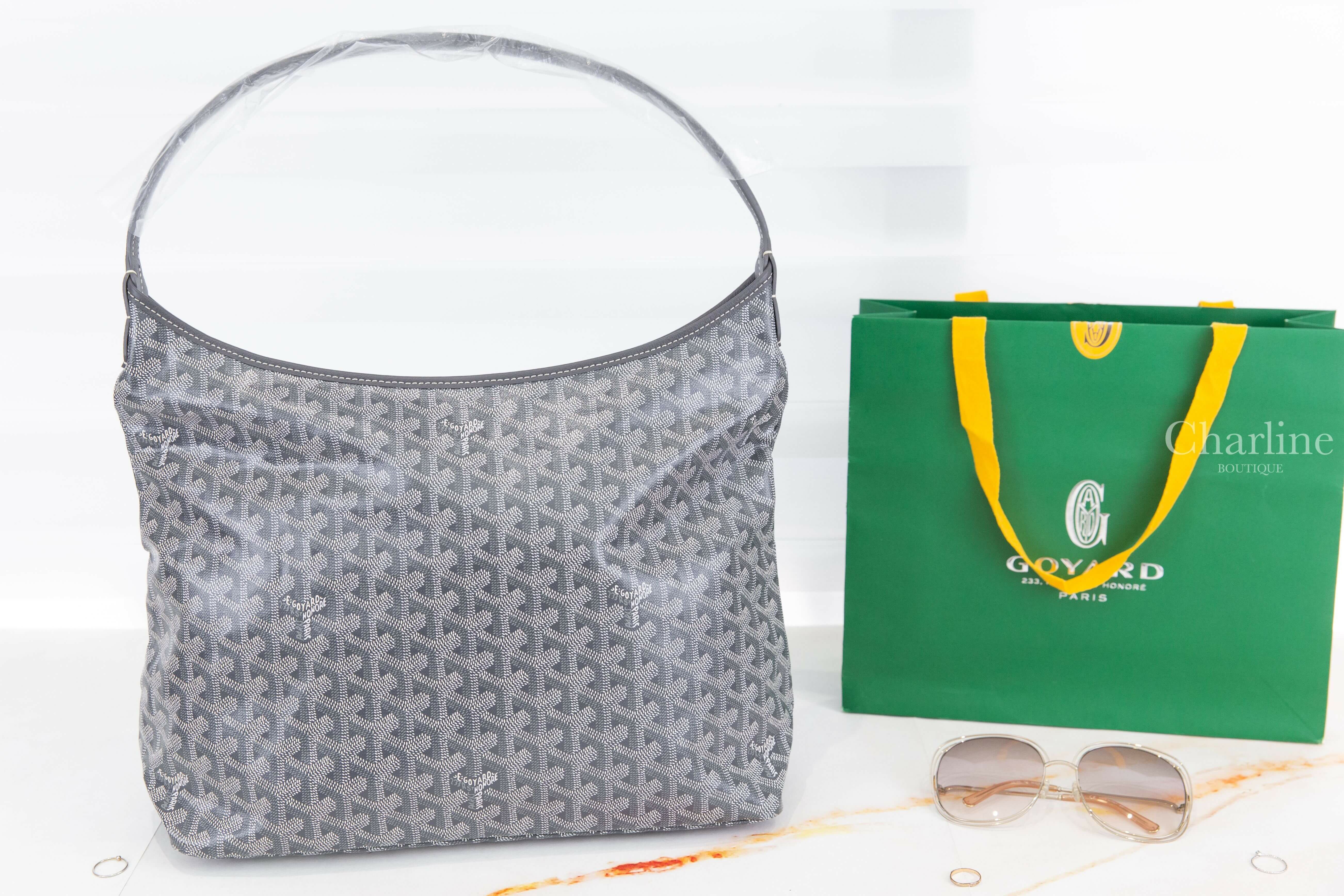 Goyard Bohème Hobo Bag 灰色奶茶色愛心手提肩背包-Charline Boutique 精品代購