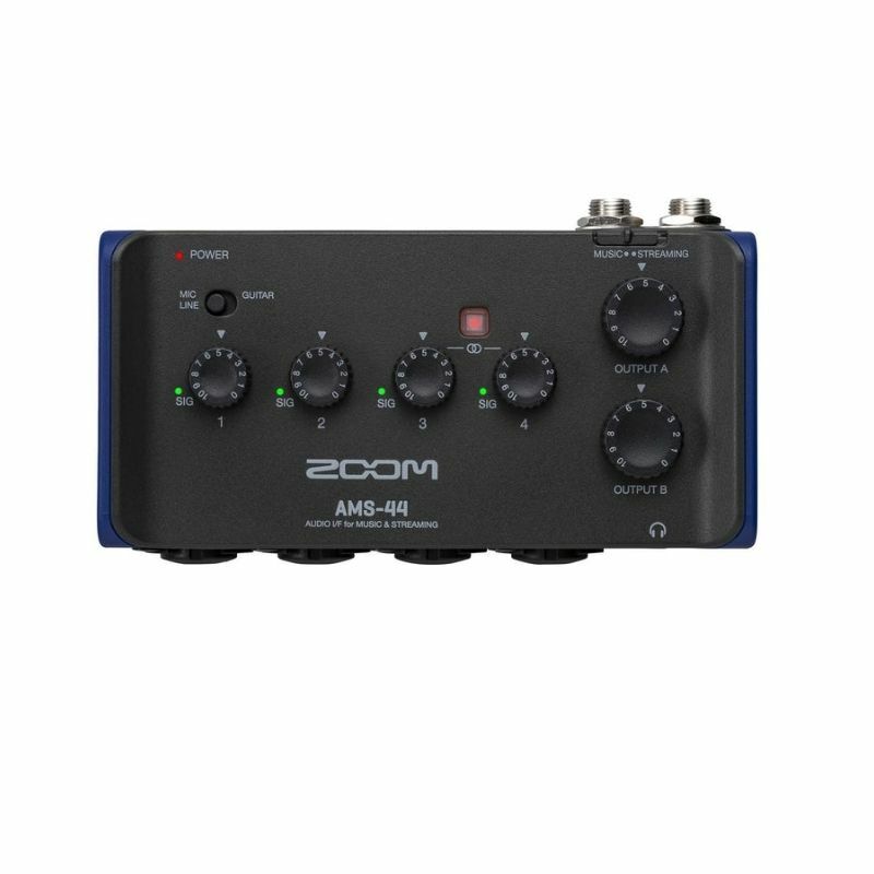Zoom AMS-44 Audio Interface for Music and Streaming