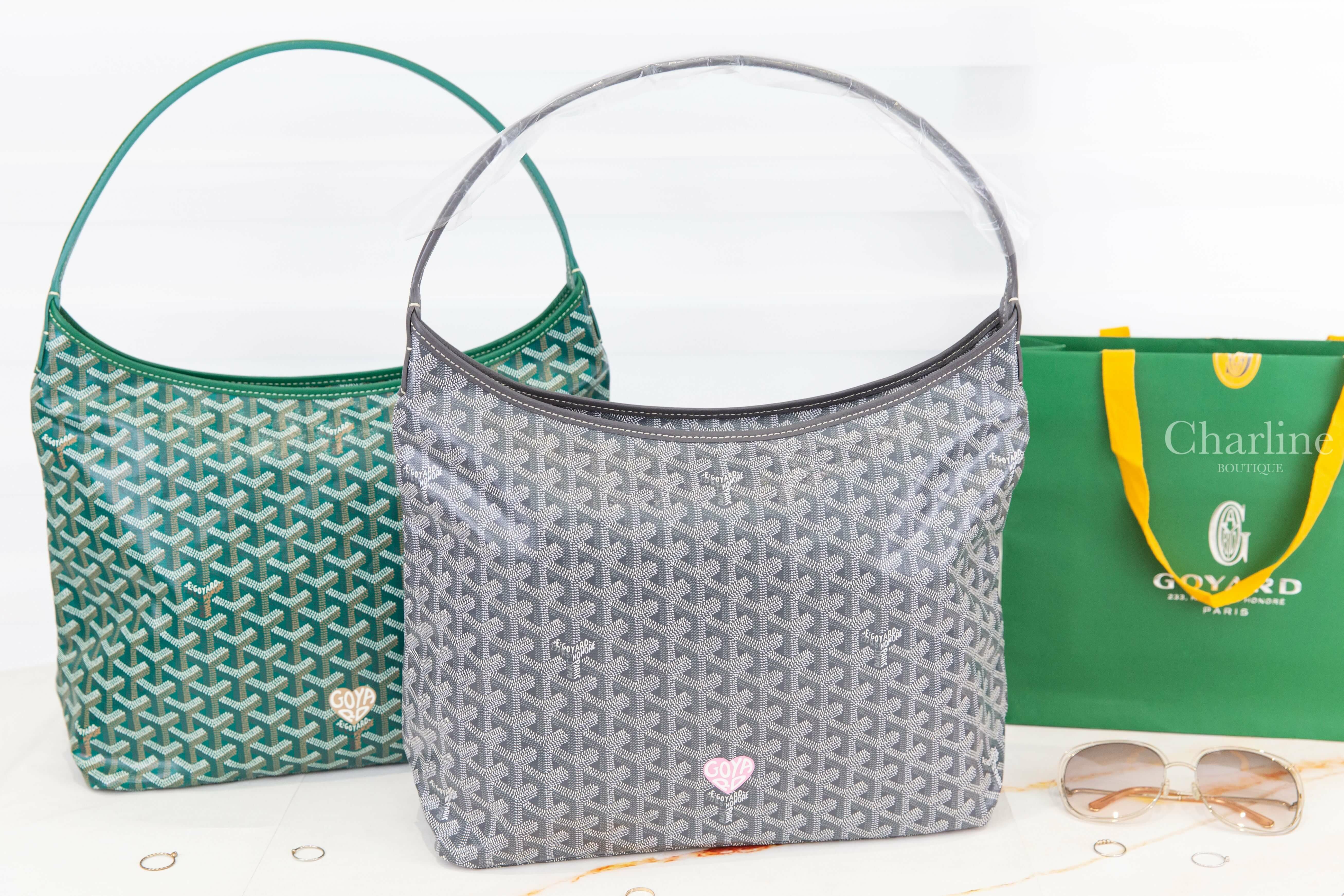 Goyard Bohème Hobo Bag 灰色奶茶色愛心手提肩背包,Goyard Bohème Hobo Bag 綠色奶茶色愛心手提肩背包-Charline Boutique 精品代購
