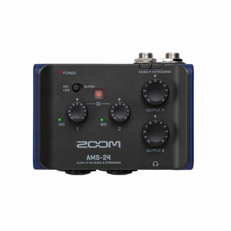 Zoom AMS-24 Audio Interface for Music and Streaming