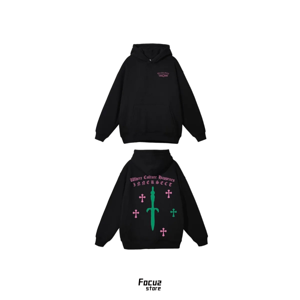 【Focus Store】預購 LoneOnes X INNERSECT Hoodie Green/Purple/Black 紫綠 帽T
