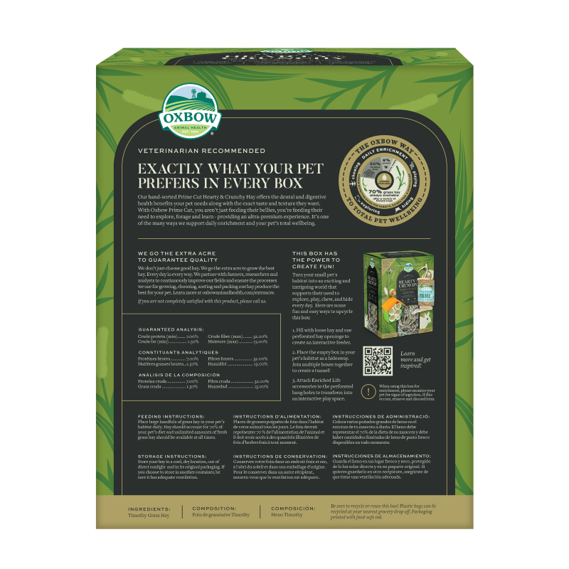 Oxbow 特級脆硬提摩西草 - 40oz