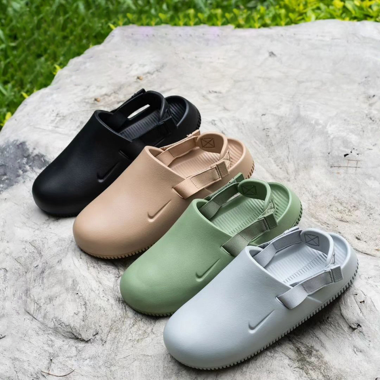 NIKE CALM MULE 2.0 涼鞋 拖鞋 穆勒鞋 黑色 綠色 卡其色 灰色 FB2185-001 FB2185-300 FD5131-200 / 現貨