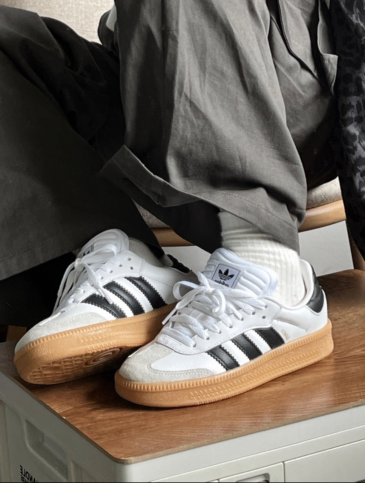 アディダス サンバ XLG IE1377 ホワイト 厚底 adidas Samba XLG Shoes - White | Free Shipping with adiClub