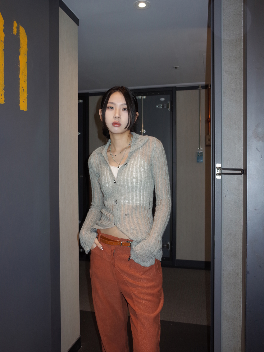 Turin flare sleeve knitted alpaca+wool 50% cardigan