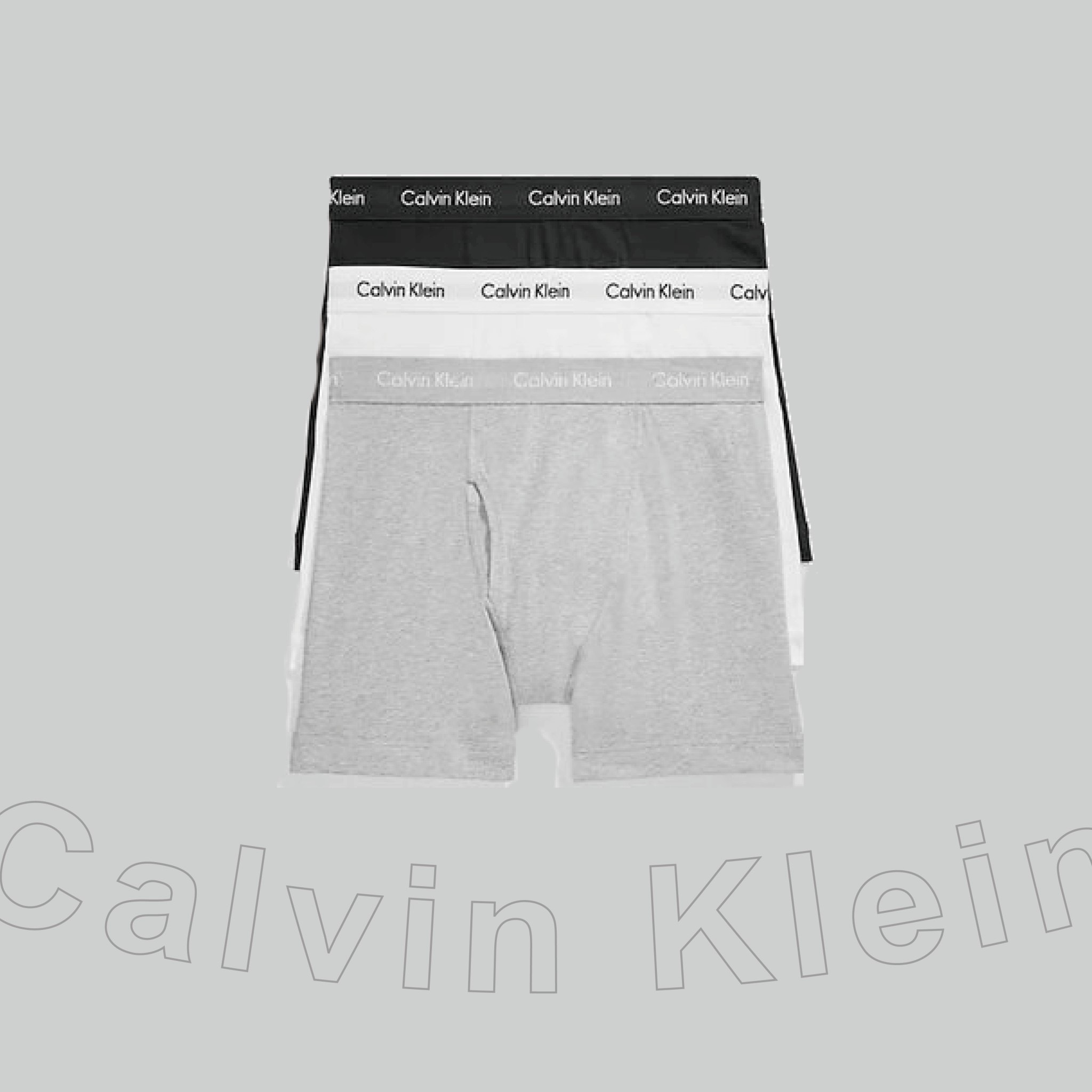 #現貨  Calvin Klein CK 小字連標 四角內褲 三件組 (NB2616)
