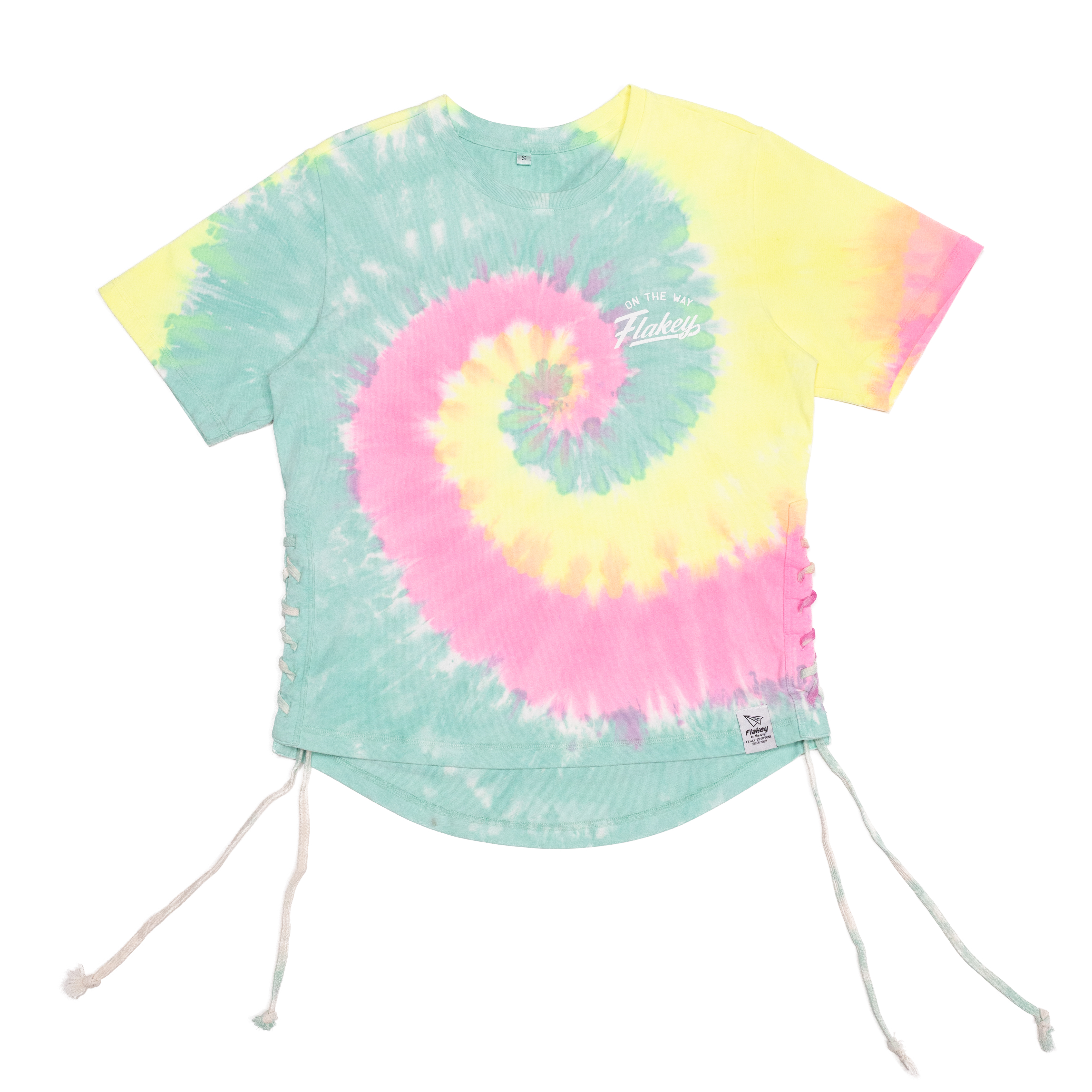 Candy Carnival MINI 休閑風輕巧背囊(粉藍) + Tie-dye Couture 幻彩 Tee + Flakey logo cap (白) (限量貨品)