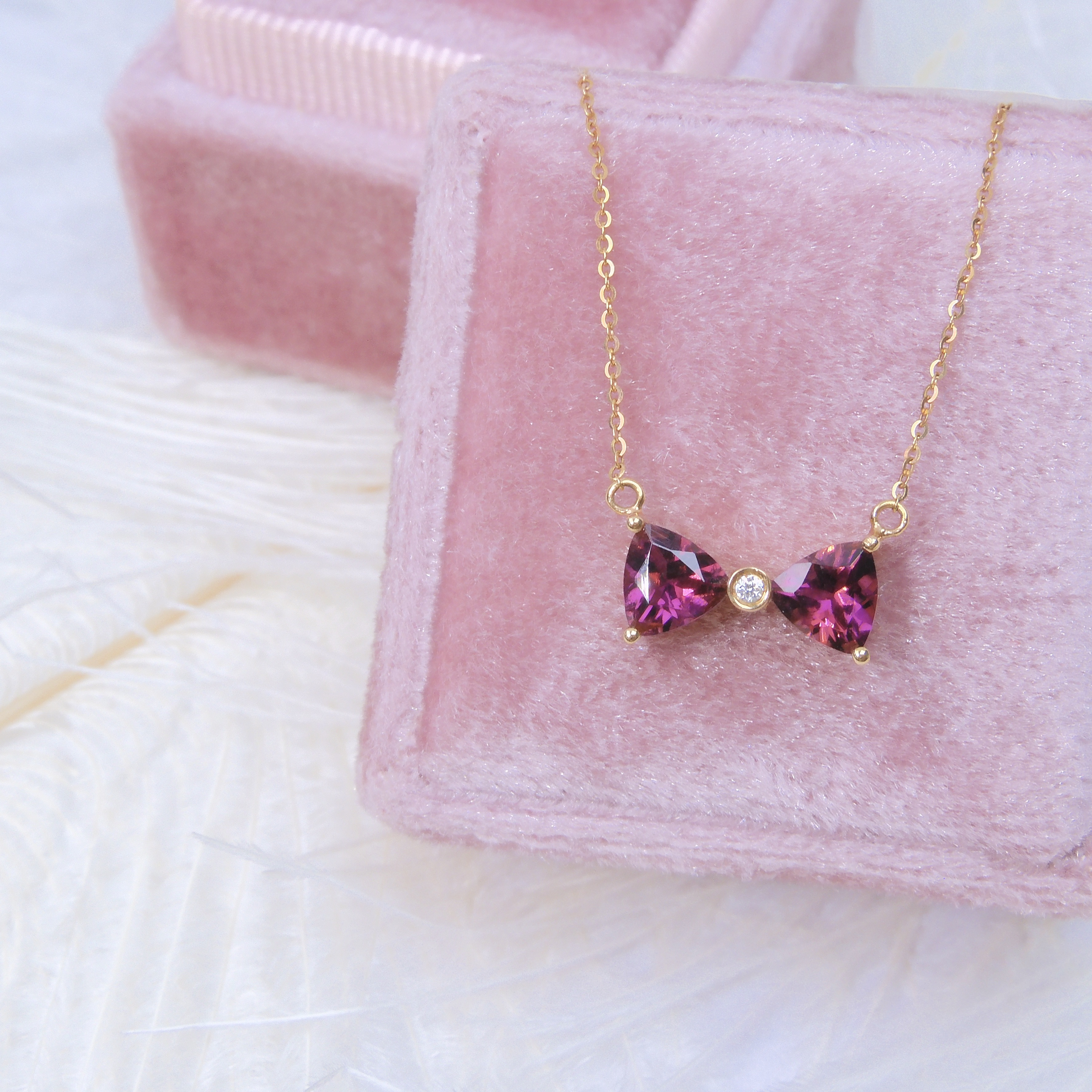 18K金 0.86ct 碧璽項鏈