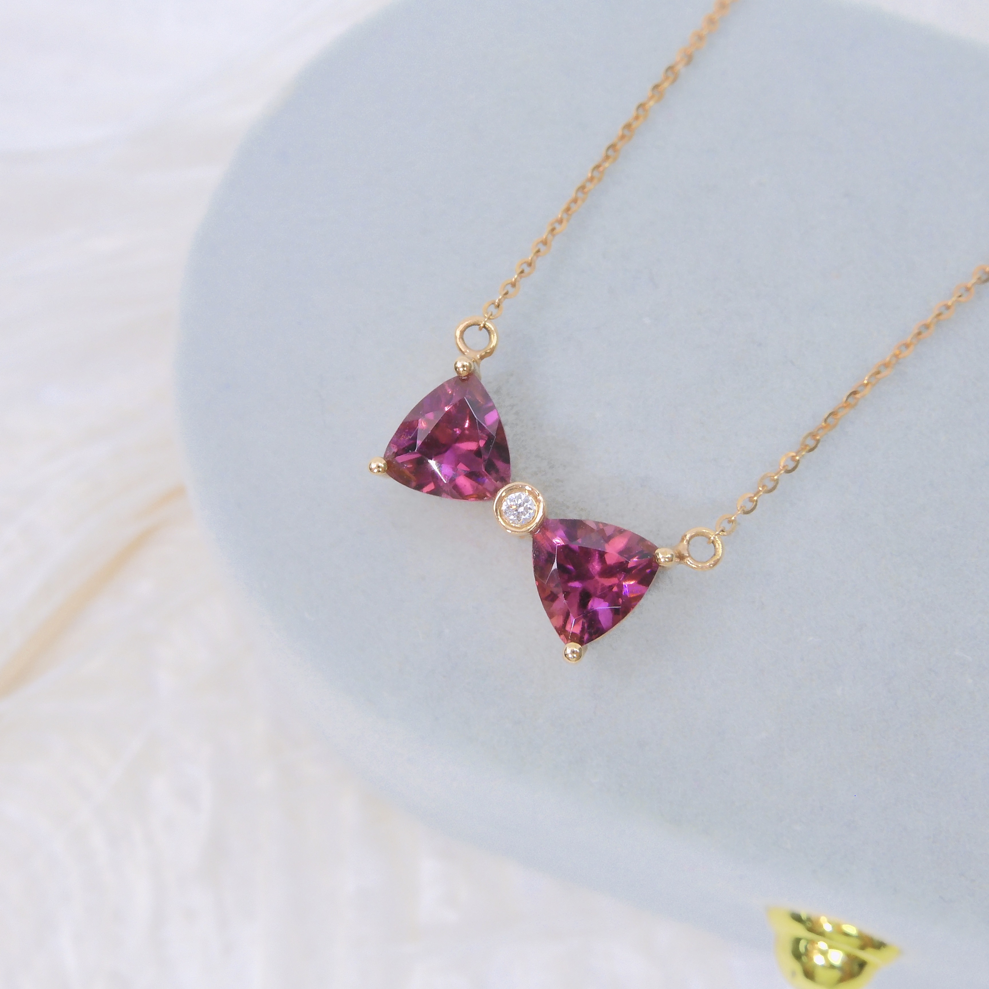 18K金 0.86ct 碧璽項鏈