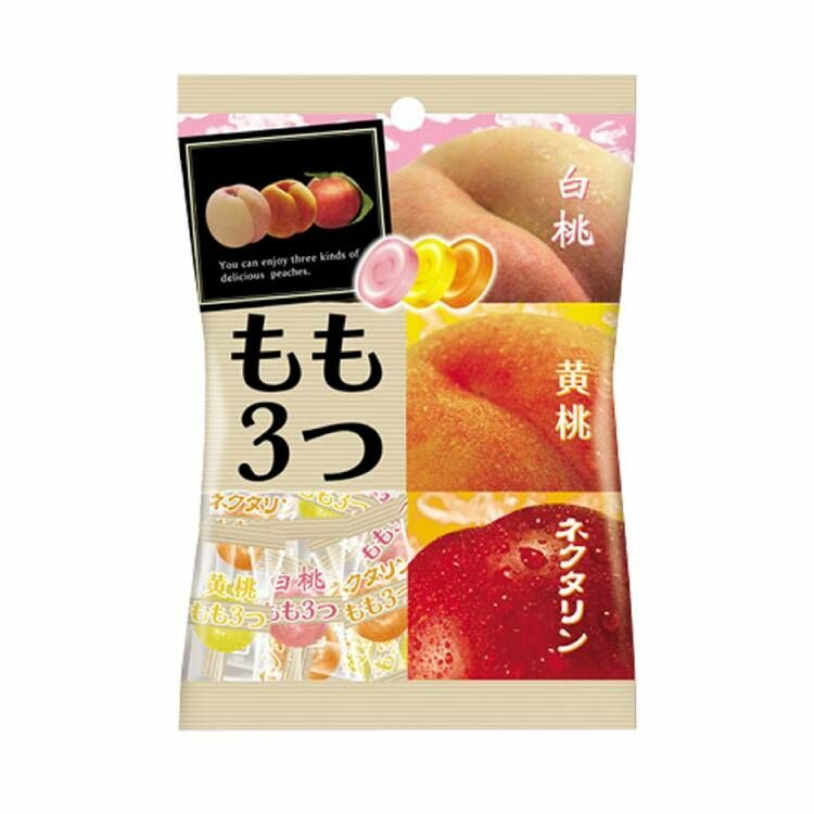 Pine 三種桃子風味糖