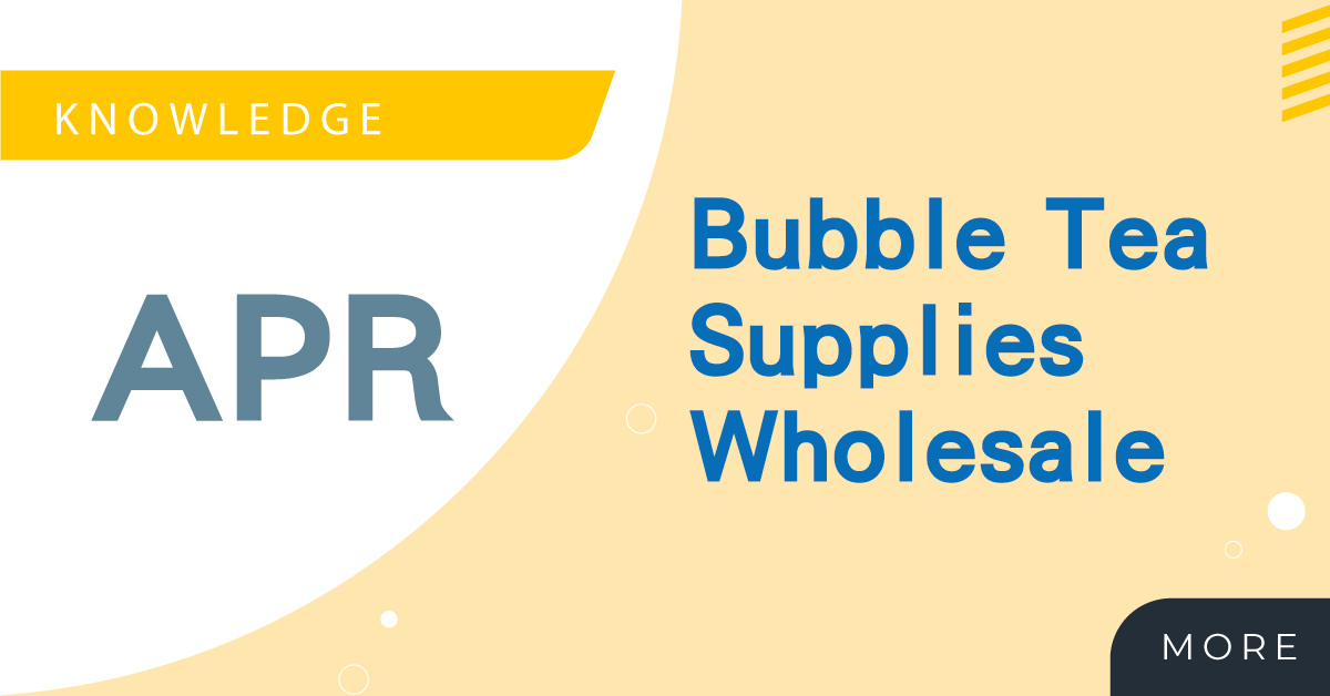 BUBBLE TEA SUPPLIES WHOLESALE