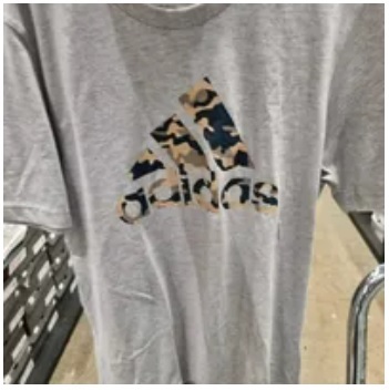 [S] ADIDAS M CAMO CLASSC T-SHIRT,MEDIUM GREY HEATHER, IZ0330 [FINAL SALE] (SAD109)