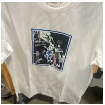 [S] ADIDAS SHMOO OLMP SS T-SHIRT,WHITE/MULTI COLOR, HS3047 (SAD110)