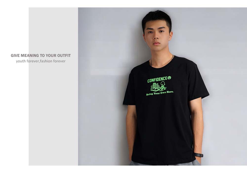 RETOP 萊卡系列 頑童歷險記涼感萊卡圓領T 黑