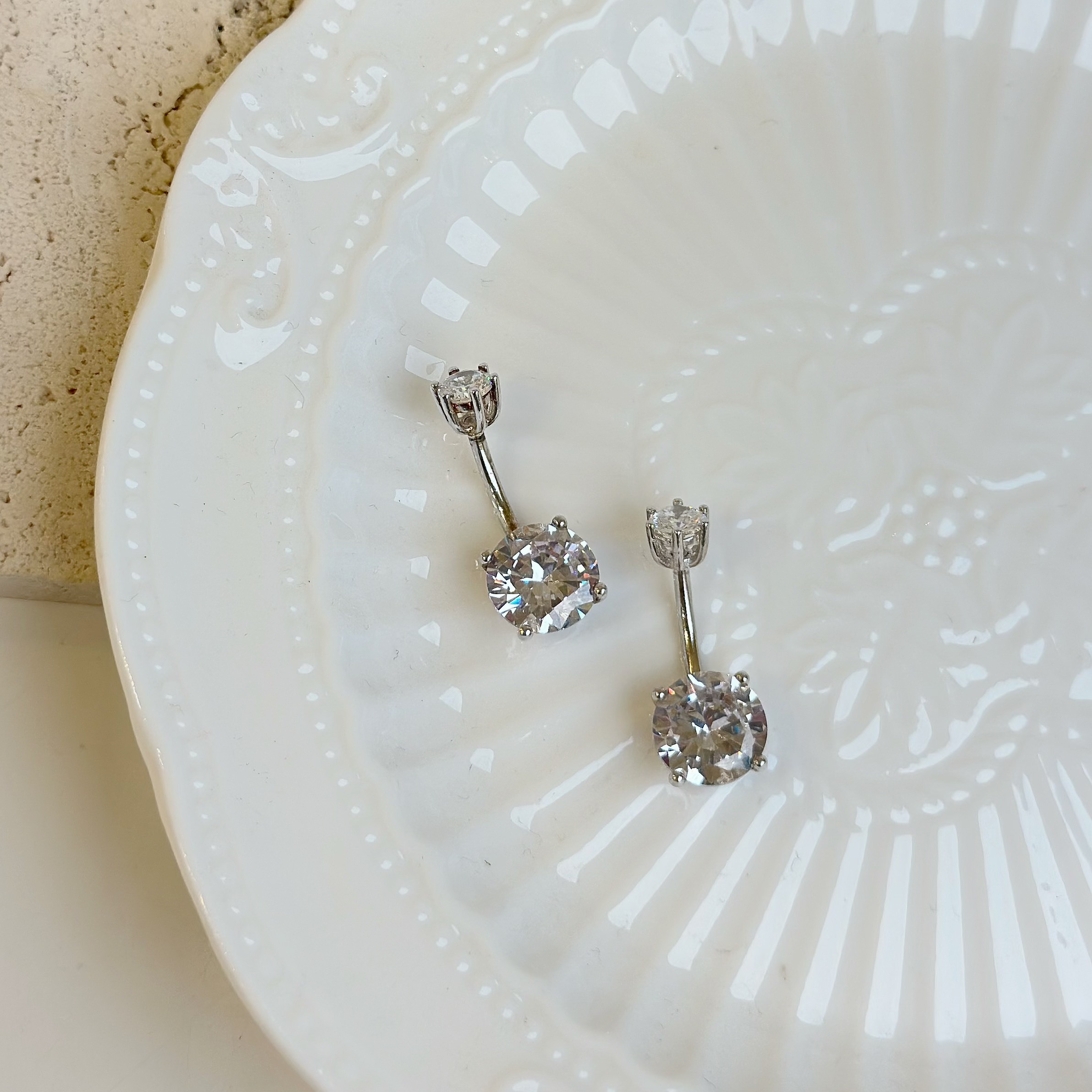 【純銀】基本大鑽款肚環