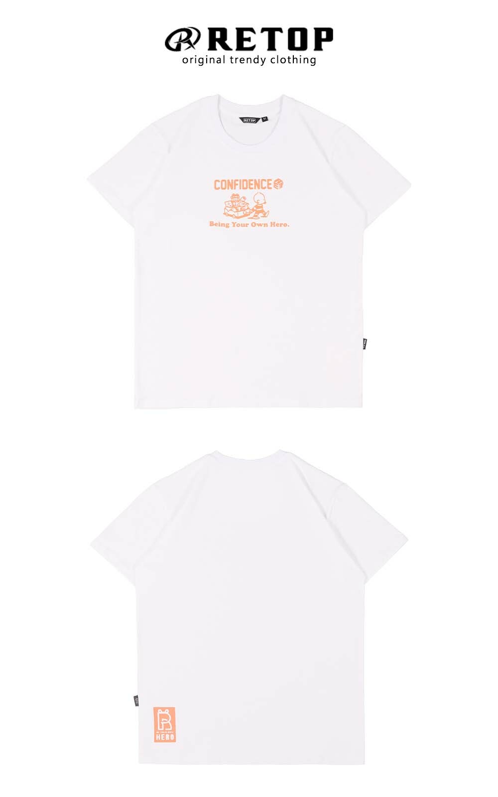 RETOP 萊卡系列 頑童歷險記涼感萊卡圓領T 白