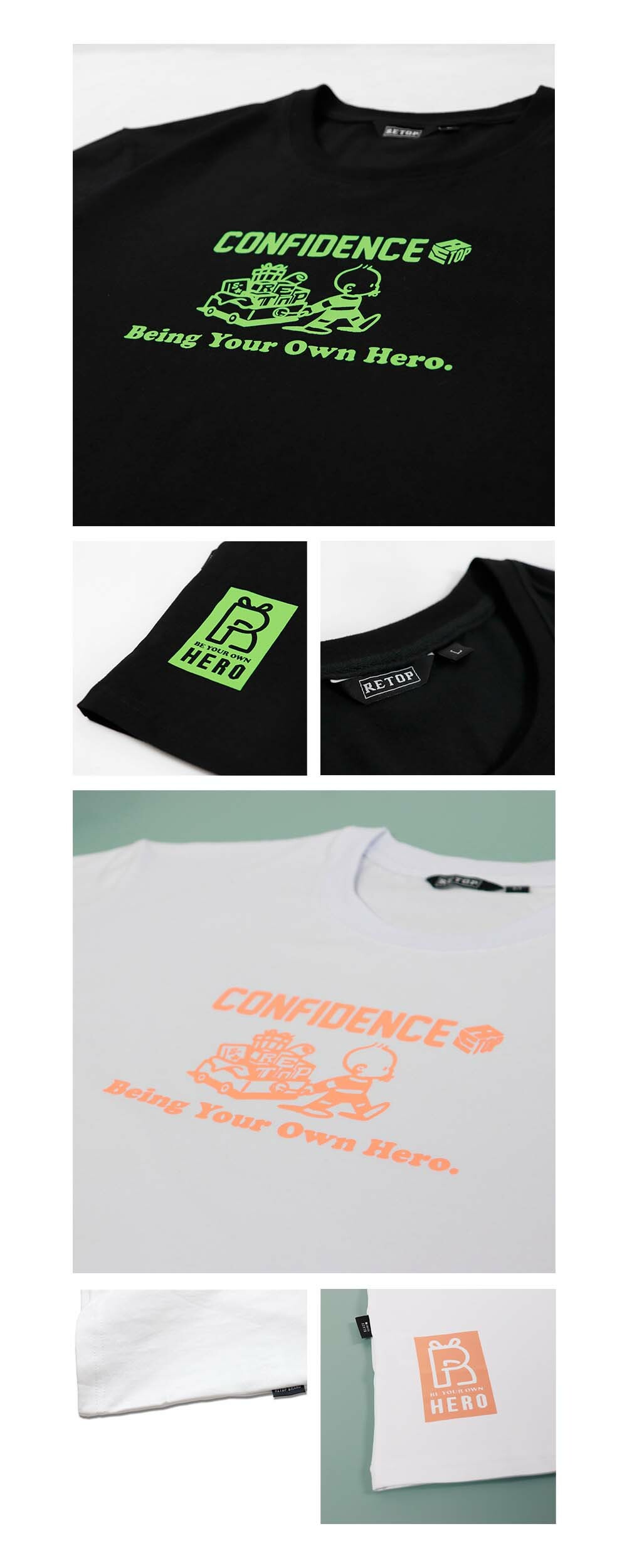 RETOP 萊卡系列 頑童歷險記涼感萊卡圓領T 白