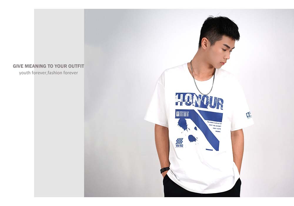 RETOP 賽博龐克 榮耀戰役寬版圓領T 白