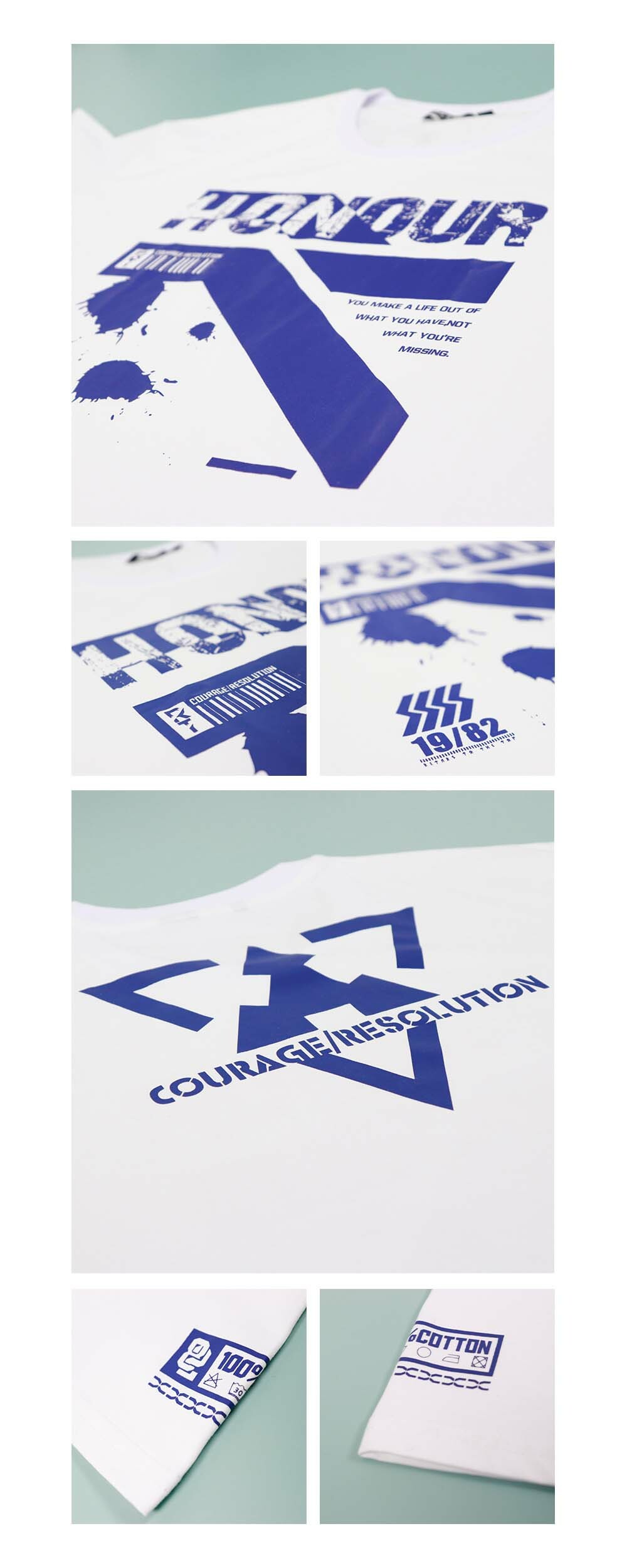 RETOP 賽博龐克 榮耀戰役寬版圓領T 白