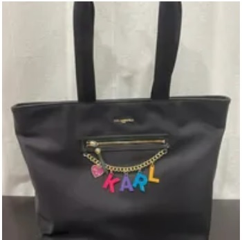 [S] KARL LAGERFELD LH7AE3AD AMOUR TOTE,BLACK, 194775161063 (SKL756)