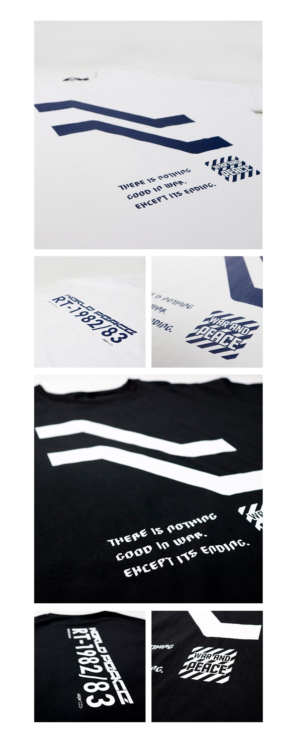 RETOP 賽博龐克 都市幾何寬版圓領T 黑