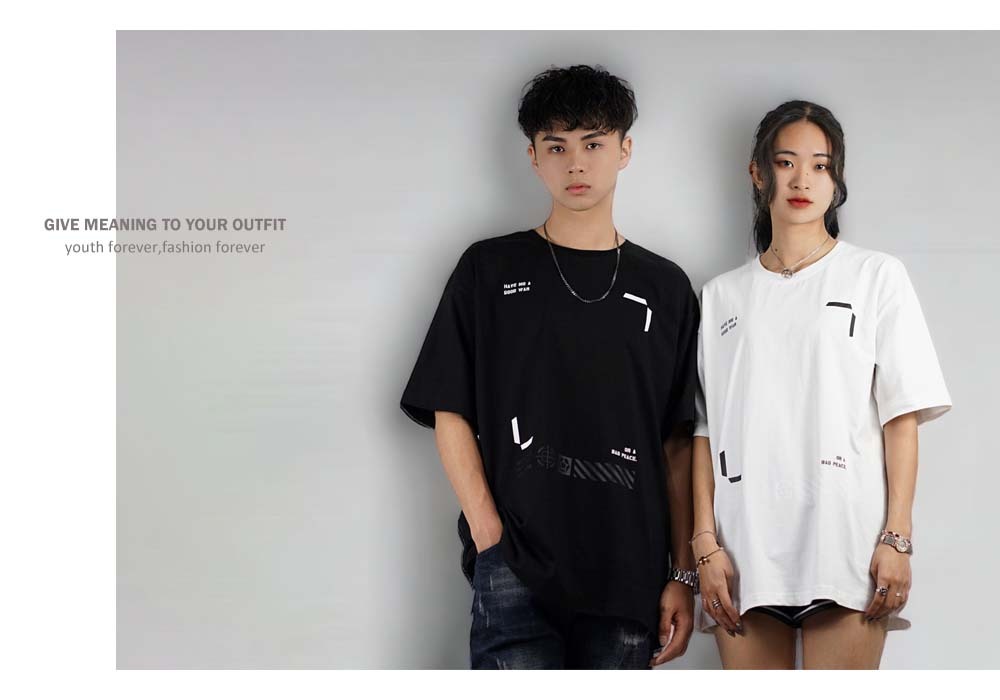 RETOP 賽博龐克 不滅戰意寬版圓領T 白