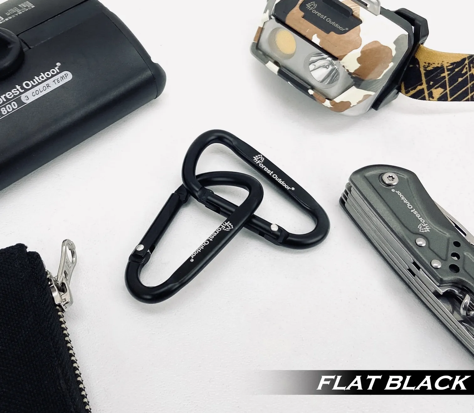 【Forest Outdoor】登山扣D扣 消光黑