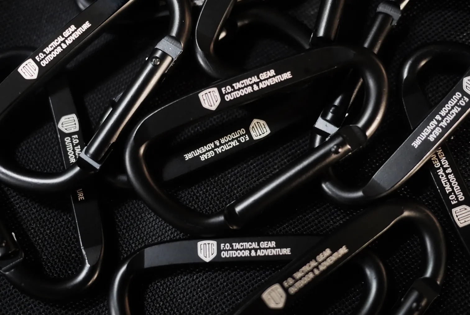 【Forest Outdoor】 加大鋁合金消光黑D扣7.5cm