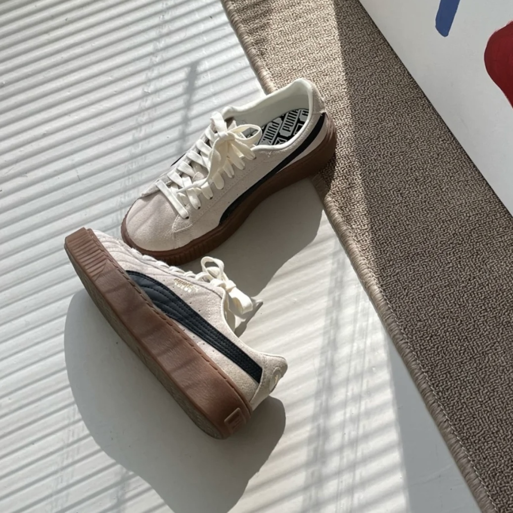 【現貨】Puma Suede Platform 厚底 鬆糕鞋 麂皮 焦糖底 休閒鞋 卡其
