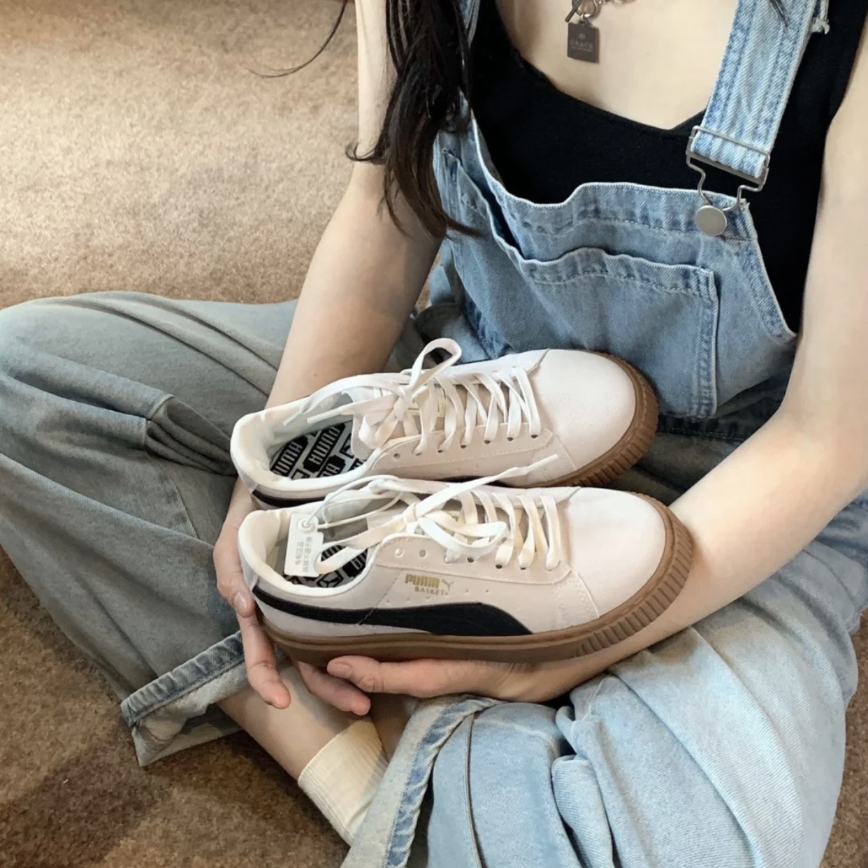 【現貨】Puma Suede Platform 厚底 鬆糕鞋 麂皮 焦糖底 休閒鞋 卡其
