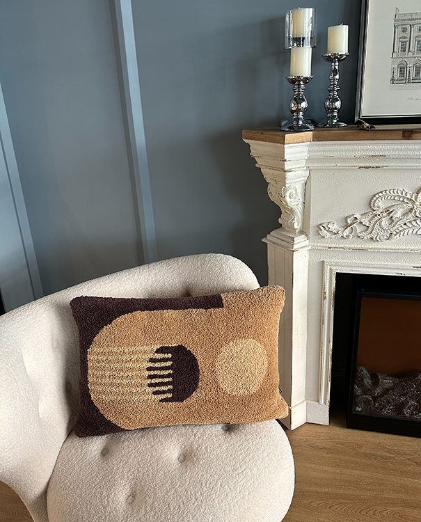 Tufted Graphic Cushion Bark 幾何簇絨靠枕 - 3