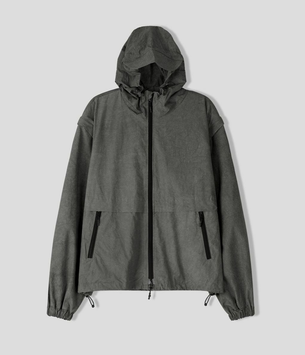 淨色拉鍊連帽外套(可拆袖變背心褸) EARN-022JK