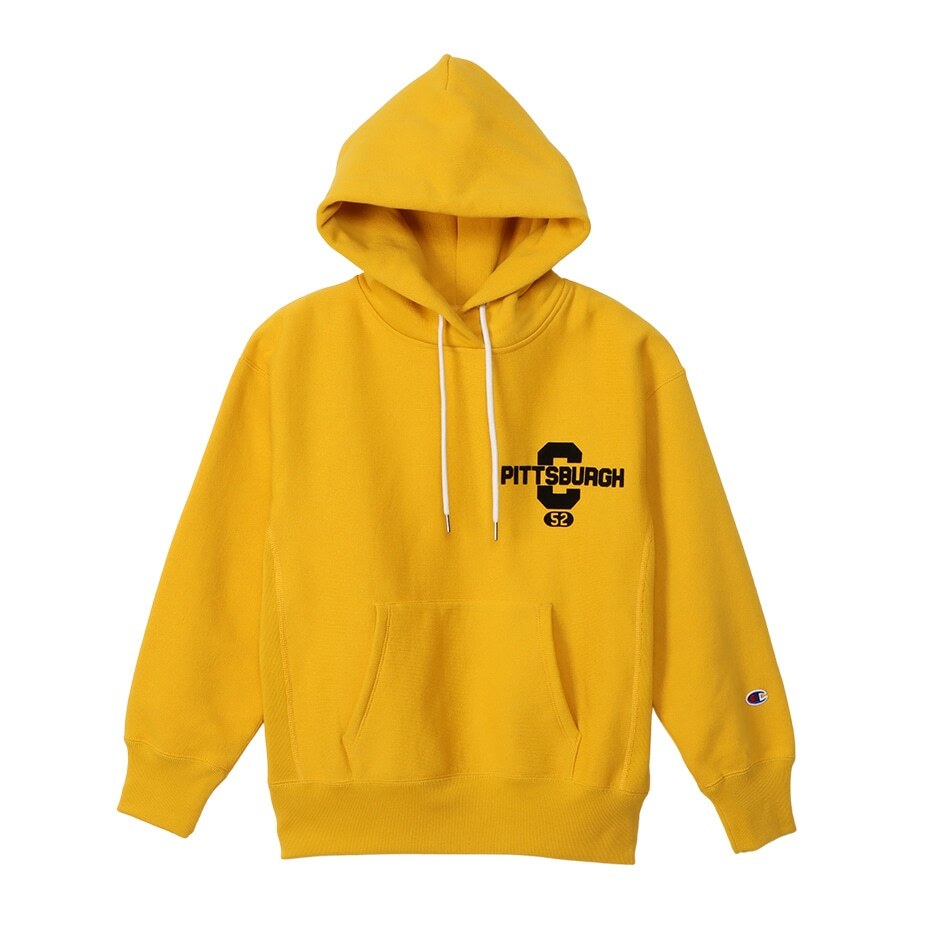 女款- 11.5oz重磅學院風寬版連帽長TEE-黃色（CW-Y102-573）