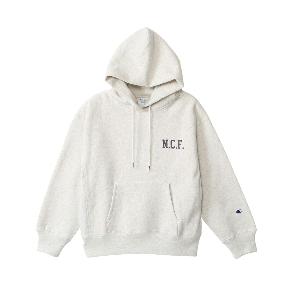 女款- CASUAL11.5oz重磅學院風寬版連帽衛衣-米色（CW-Y102-810）