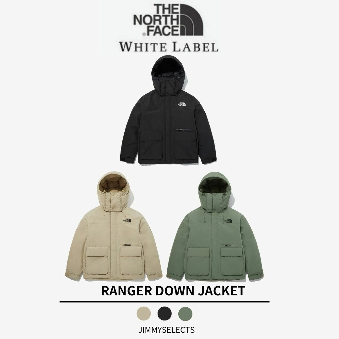 THE NORTH FACE 北臉 白標 RANGER 雙口袋 雙拉鍊  連帽 羽絨外套 NJ1DP58