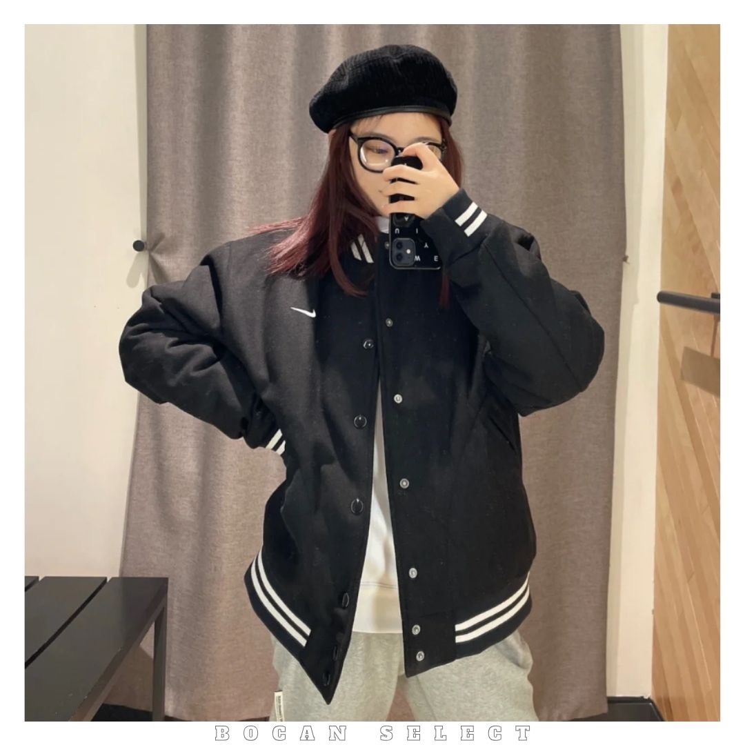 NIKE VARSITY JACKET  羊毛 刺繡 棒球外套 三色（DQ5011-010 / 030 / 341）