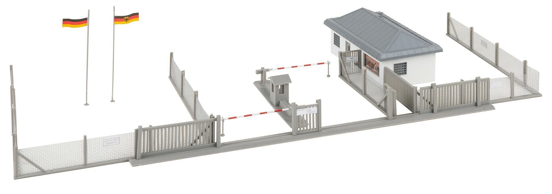Faller 144102 HO scale Sentry building with barrier