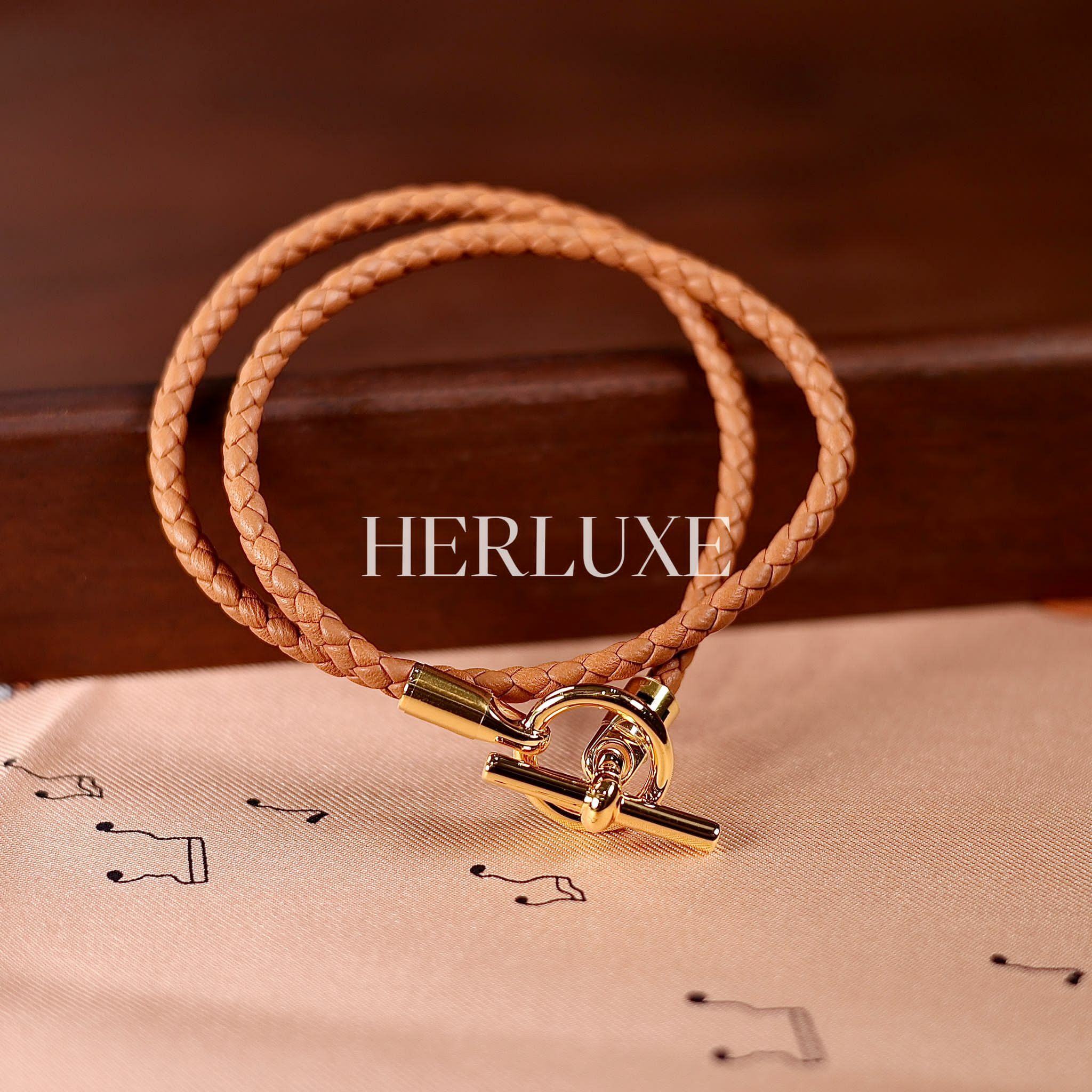 Bracelet Glenan double tour swift  37 gold CC T2