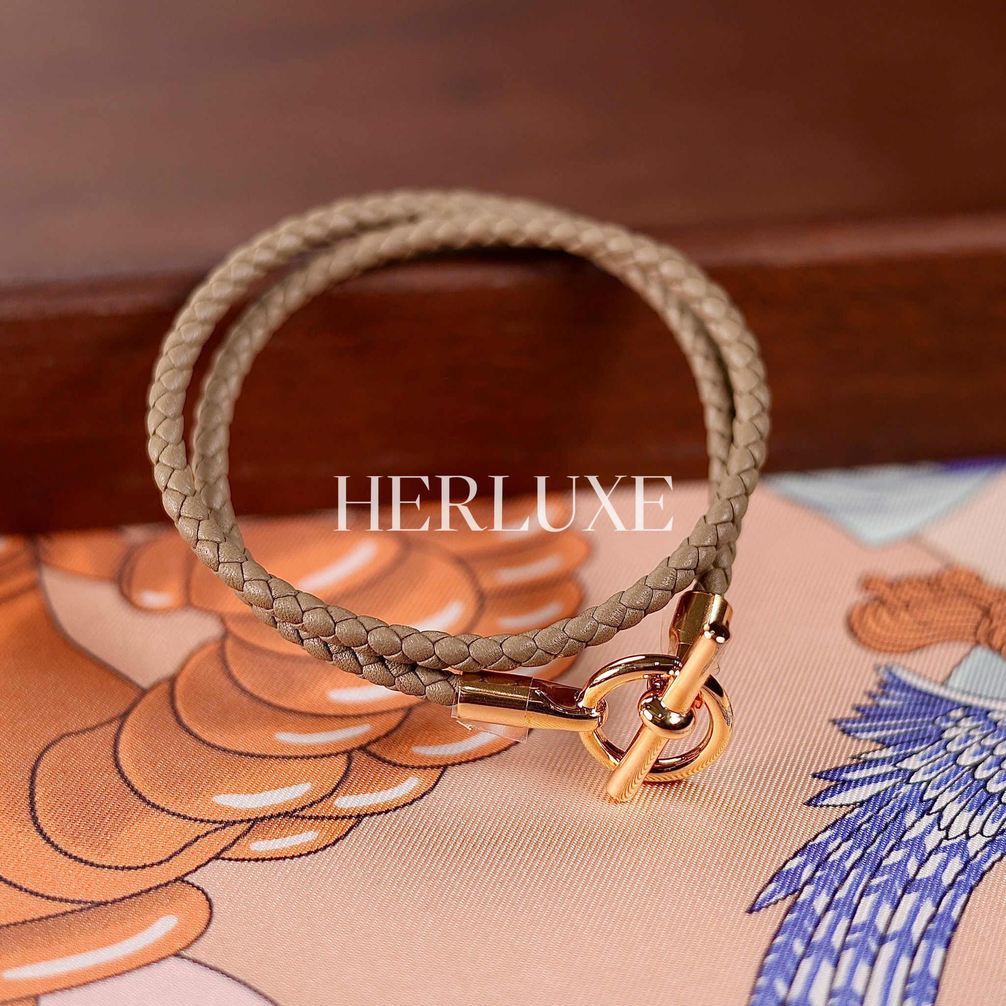 Bracelet Glenan double tour swift  18 etoupe CD