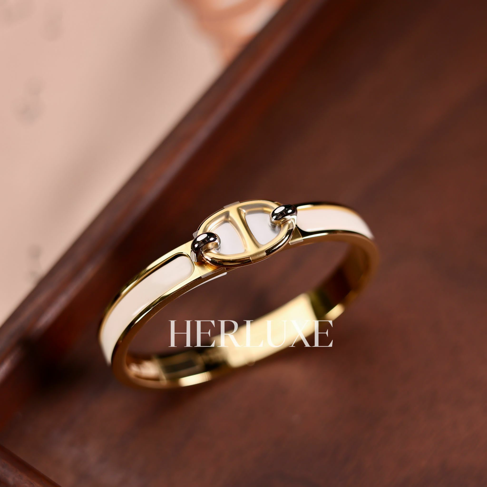 Mini clic chaine d’ancre bracelet pm 85 creme CC