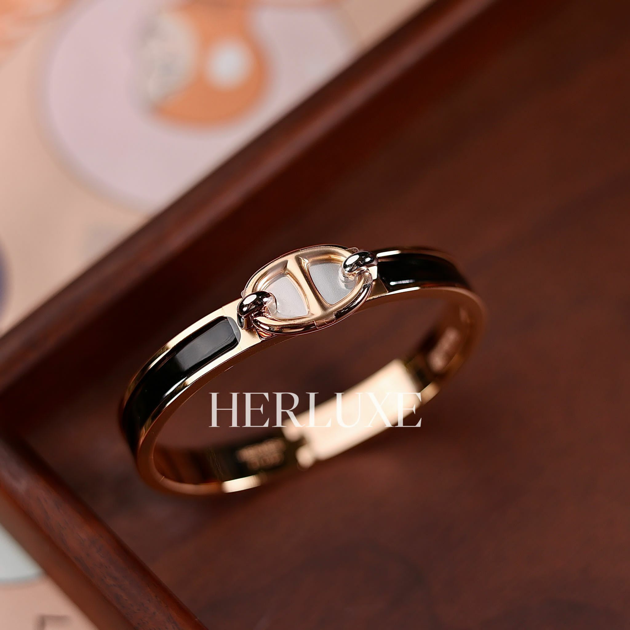 Mini clic chaine d’ancre bracelet pm noir cd