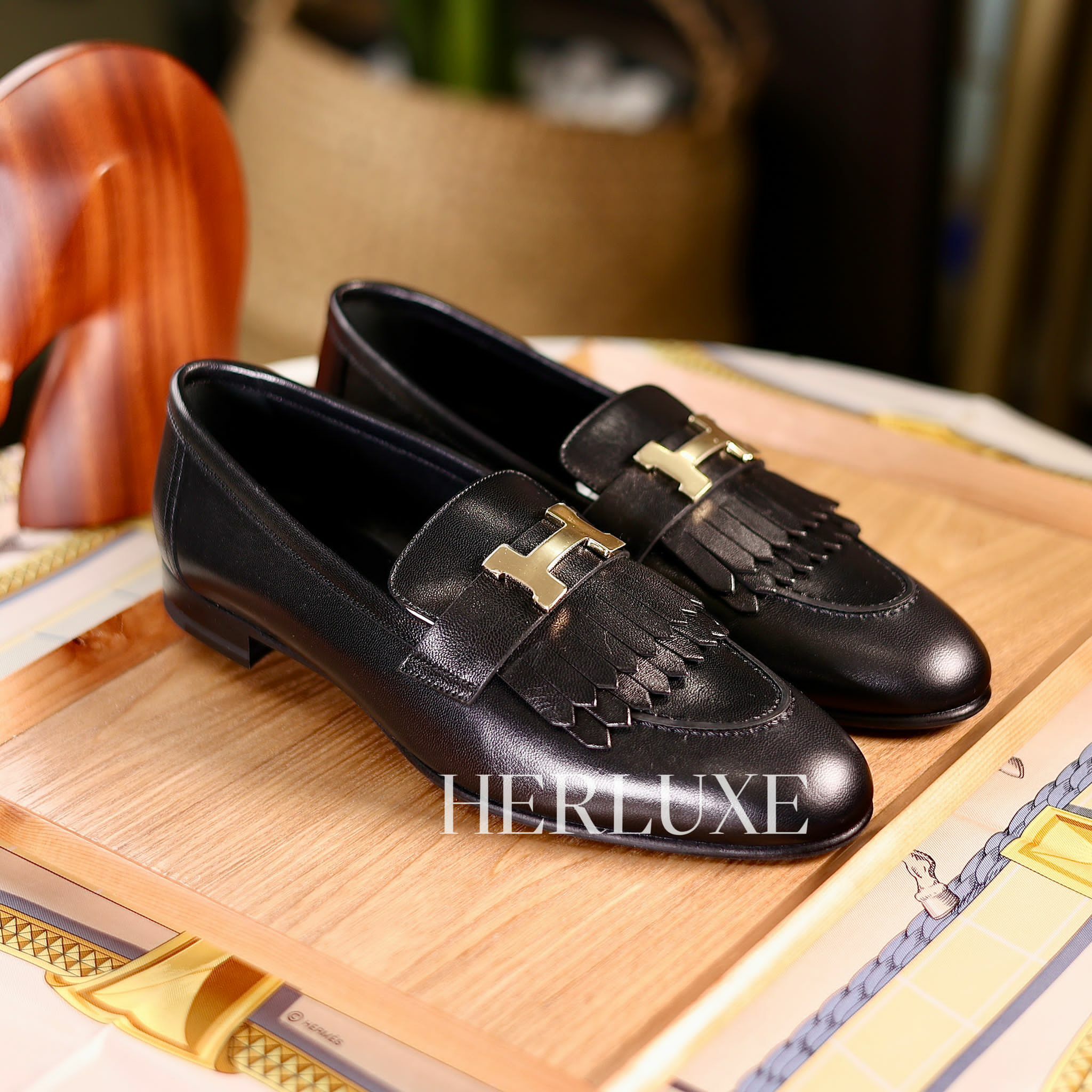 Royal mocassins 89 noir cp ( 可預訂鞋碼）