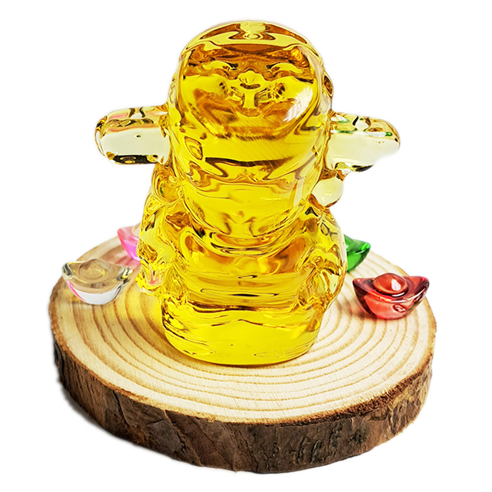 如意財神爺{七彩琉璃元寶}招財陣 高6公分【十方】152622