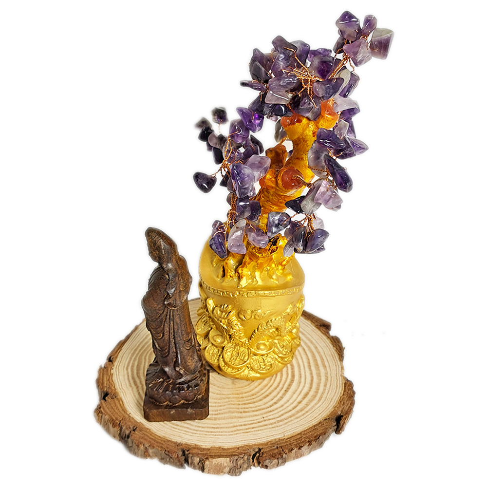 觀音菩薩{土沉木}&許願樹 15公分【十方】152561